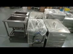 Veja a demonstração do limpador de peças ultrassônico industrial personalizável em aço inoxidável 96L 3000W